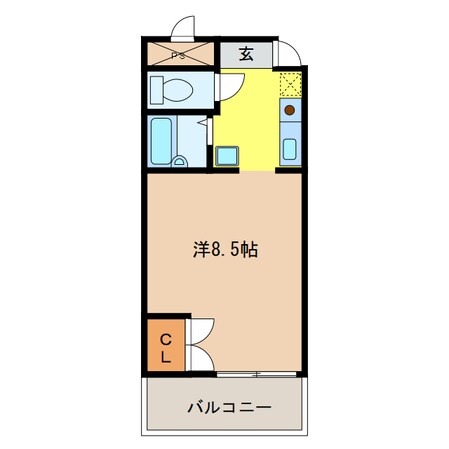 大口平和マンションの物件間取画像